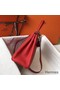 Hermes Kelly 28cm Bag In Red Clemence Leather GHW Replica