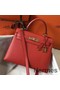 Hermes Kelly 28cm Bag In Red Epsom Leather GHW Replica