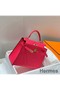 Hermes Kelly 28cm Bag In Rose Extreme Epsom Leather GHW Replica