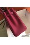Hermes Kelly 28cm Bag In Rose Red Clemence Leather PHW Replica