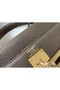Hermes Kelly 28cm Bag In Taupe Grey Clemence Leather GHW Replica