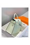 Hermes Kelly 28cm Bag In Vert Fizz Epsom Leather PHW Replica