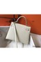 Hermes Kelly 28cm Bag In White Epsom Leather GHW Replica