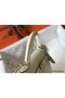 Hermes Kelly 28cm Bag In White Epsom Leather GHW Replica