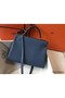 Hermes Kelly 32cm Bag In Blue Agate Clemence Leather GHW Replica