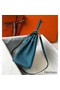 Hermes Kelly 32cm Bag In Blue Jean Clemence Leather GHW Replica