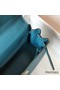 Hermes Kelly 32cm Bag In Blue Jean Clemence Leather GHW Replica