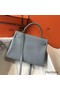 Hermes Kelly 32cm Bag In Blue Lin Clemence Leather GHW Replica