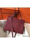 Hermes Kelly 32cm Bag In Bordeaux Clemence Leather PHW Replica
