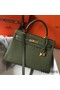 Hermes Kelly 32cm Bag In Canopee Clemence Leather GHW Replica