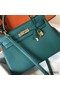 Hermes Kelly 32cm Bag In Malachite Clemence Leather GHW Replica