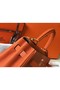 Hermes Kelly 32cm Bag In Orange Clemence Leather GHW Replica