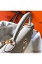 Hermes Kelly 32cm Bag In Pearl Grey Clemence Leather GHW Replica
