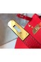 Hermes Kelly 32cm Bag In Red Clemence Leather GHW Replica