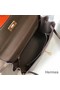 Hermes Kelly 32cm Bag In Taupe Grey Clemence Leather GHW Replica