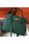 Hermes Kelly 32cm Bag In Vert Vertigo Epsom Leather GHW Replica