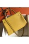 Hermes Kelly 32cm Bag In Yellow Clemence Leather GHW Replica