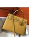 Hermes Kelly 32cm Bag In Yellow Epsom Leather GHW Replica