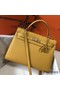Hermes Kelly 32cm Bag In Yellow Epsom Leather GHW Replica