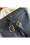Hermes Kelly Ado Backpack in Black Clemence Leather Replica