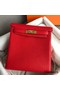 Hermes Kelly Ado Backpack in Red Clemence Leather Replica