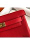Hermes Kelly Ado Backpack in Red Clemence Leather Replica