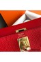 Hermes Kelly Ado Backpack in Red Clemence Leather Replica