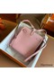 Hermes Kelly Ado Backpack in Rose Sakura Clemence Leather Replica