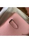 Hermes Kelly Ado Backpack in Rose Sakura Clemence Leather Replica