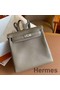 Hermes Kelly Ado Backpack in Taupe Clemence Leather Replica
