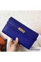 Hermes Kelly Classic Long Wallet In Blue Electric Epsom Leather Replica