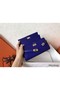 Hermes Kelly Classic Long Wallet In Blue Electric Epsom Leather Replica