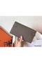 Hermes Kelly Classic Long Wallet In Etoupe Clemence Leather Replica