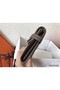 Hermes Kelly Classic Long Wallet In Etoupe Clemence Leather Replica