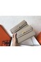 Hermes Kelly Classic Long Wallet In Grey Epsom Leather Replica