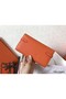 Hermes Kelly Classic Long Wallet In Orange Epsom Leather Replica