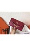 Hermes Kelly Classic Long Wallet In Ruby Epsom Leather Replica