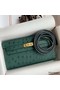 Hermes Kelly Classique To Go Wallet in Malachite Ostrich Leather Replica