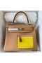 Hermes Kelly Colormatic 25 Handmade Bag in Chai Swifit Leather Replica