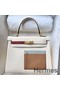Hermes Kelly Colormatic 25 Handmade Bag in Nata Swifit Leather Replica