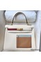 Hermes Kelly Colormatic 25 Handmade Bag in Nata Swifit Leather Replica