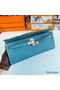Hermes Kelly Cut Handmade Bag in Blue Jean Epsom Calfskin Replica