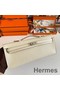 Hermes Kelly Cut Handmade Bag in Craie Epsom Calfskin Replica
