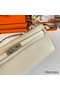 Hermes Kelly Cut Handmade Bag in Craie Epsom Calfskin Replica