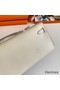 Hermes Kelly Cut Handmade Bag in Craie Epsom Calfskin Replica