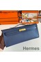 Hermes Kelly Cut Handmade Bag in Deep Blue Epsom Calfskin Replica