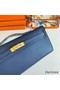 Hermes Kelly Cut Handmade Bag in Deep Blue Epsom Calfskin Replica