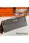 Hermes Kelly Cut Handmade Bag in Etain Epsom Calfskin Replica