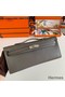 Hermes Kelly Cut Handmade Bag in Etain Epsom Calfskin Replica