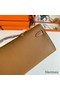 Hermes Kelly Cut Handmade Bag in Gold Epsom Calfskin Replica